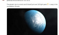 NASA发现可能宜居行星：距地球100光年 容许液态水存在