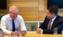 大选之前 国家党党魁Simon Bridges赴澳洲向总理取经