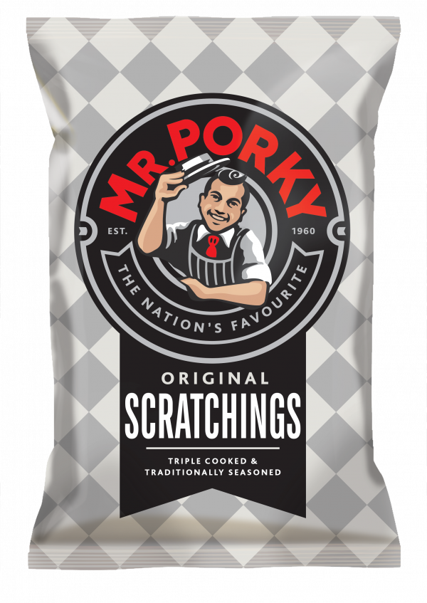 Mr Porky Original Scratchings Silver 65g 3D