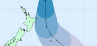 今天晚些时候 气旋“科迪”将影响新西兰部分地区