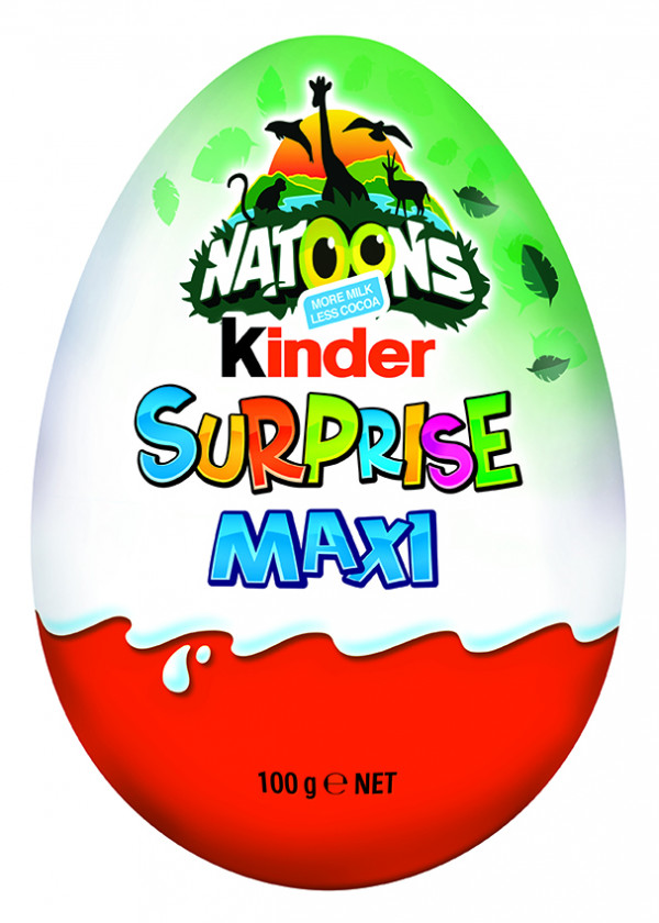 Kinder Surprise Maxi Natoons 100G Render