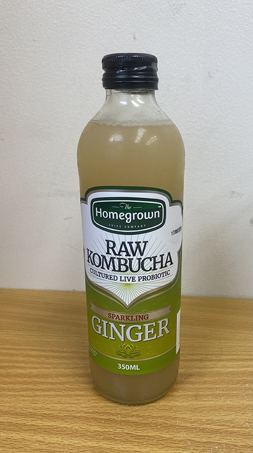 The Homegrown Juice Company brand Raw Kombucha Sparkling Ginger