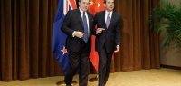 新西兰用什么来欢迎中国外交部长？