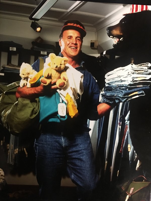 kev with jeans and bears in 3 bears 1 2