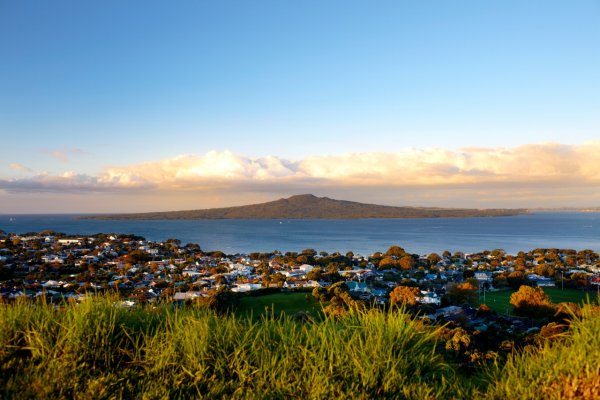 View of Rangitoto from Mt Victoria 77929